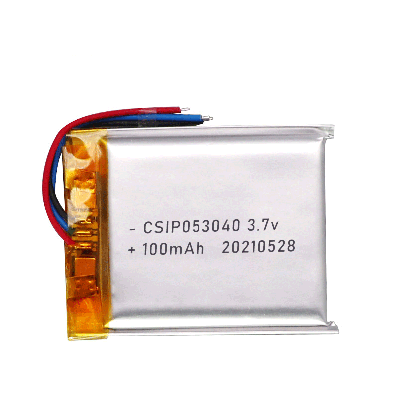 CSIP 3.7V 053040 100mAh 可充电锂聚合物数码电池生厂商